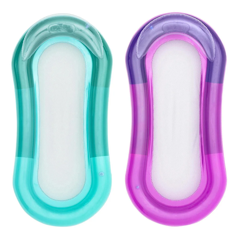 

Inflatable Water Hammock Pool Air Mattress Recliner Bed Floating Lounge Chair for Swimming Pool Water Amusement Water Game Toys