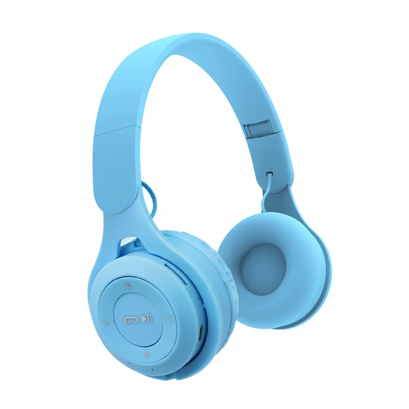 

Foldable Bluetooth Headphone Wireless Headsets support TF Card audio aux wired for Phone pc Gaming Earphone kids children gift