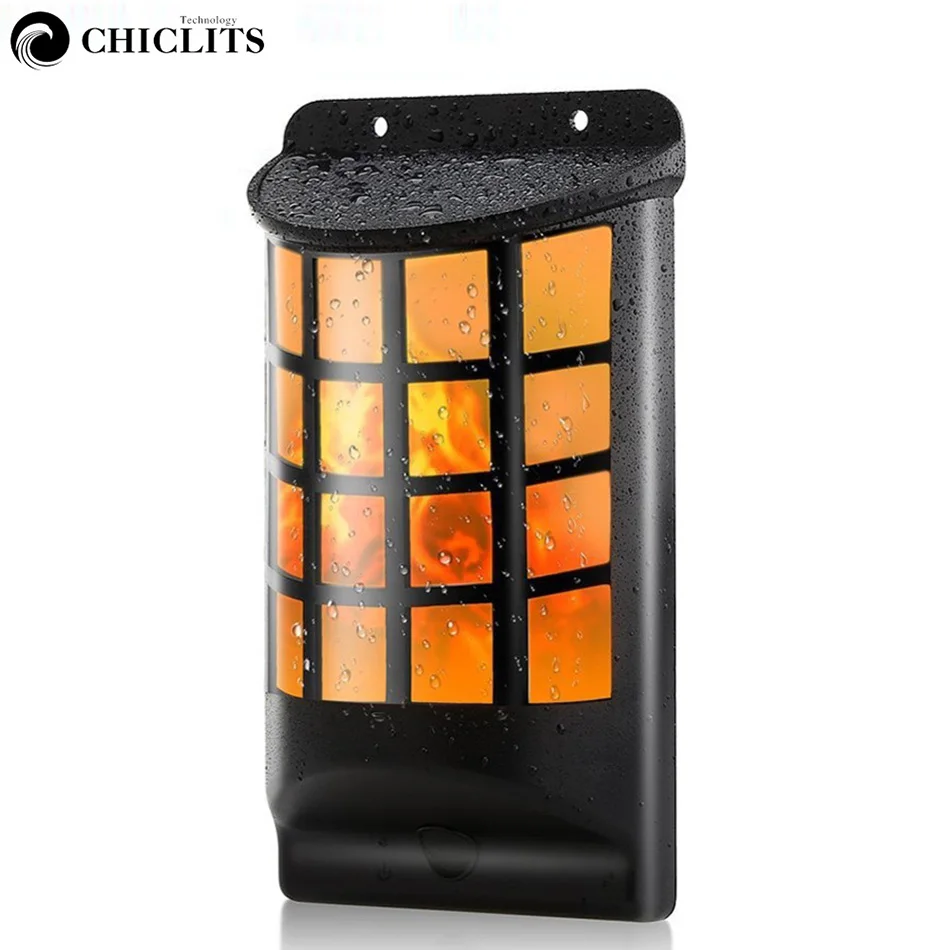 Chiclits Солнечная лампа водонепроницаемый Темный датчик мерцающий светильник s 66LED