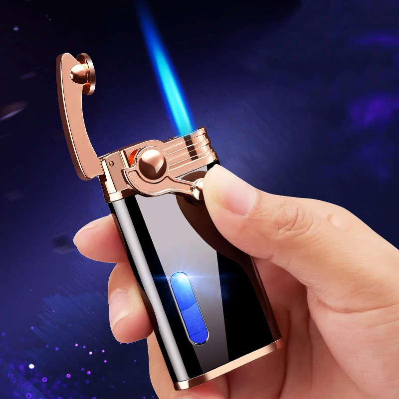 

2021 torcia a bilanciere accendino a Gas turbina a getto accendino in metallo accessori per fumatori gadget da uomo regalo squis