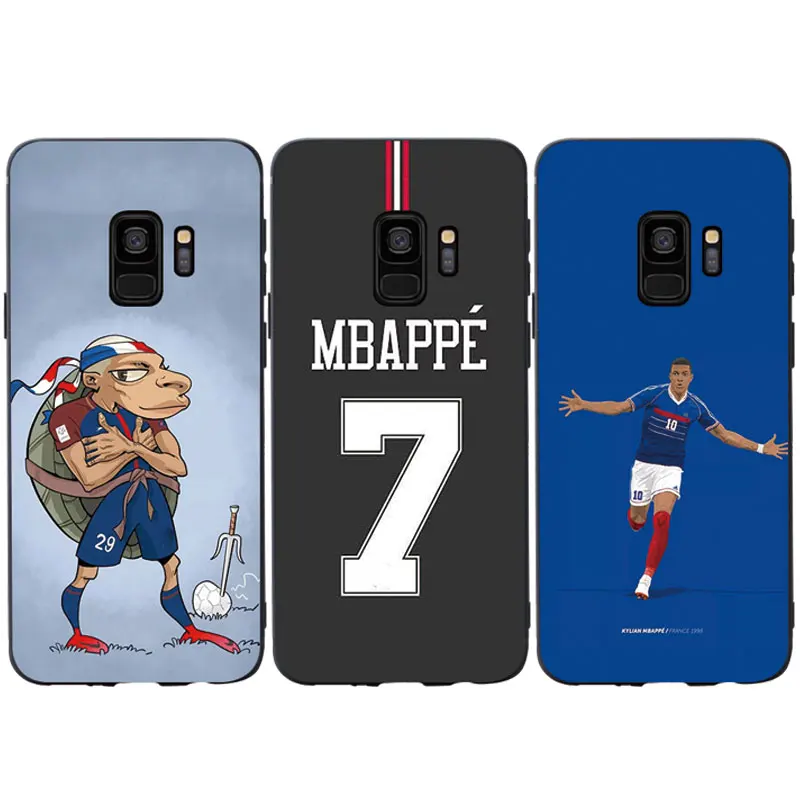 Футбольный звезда Mbappe трикотажный силиконовый чехол для телефона Samsung Galaxy S6 S7 edge