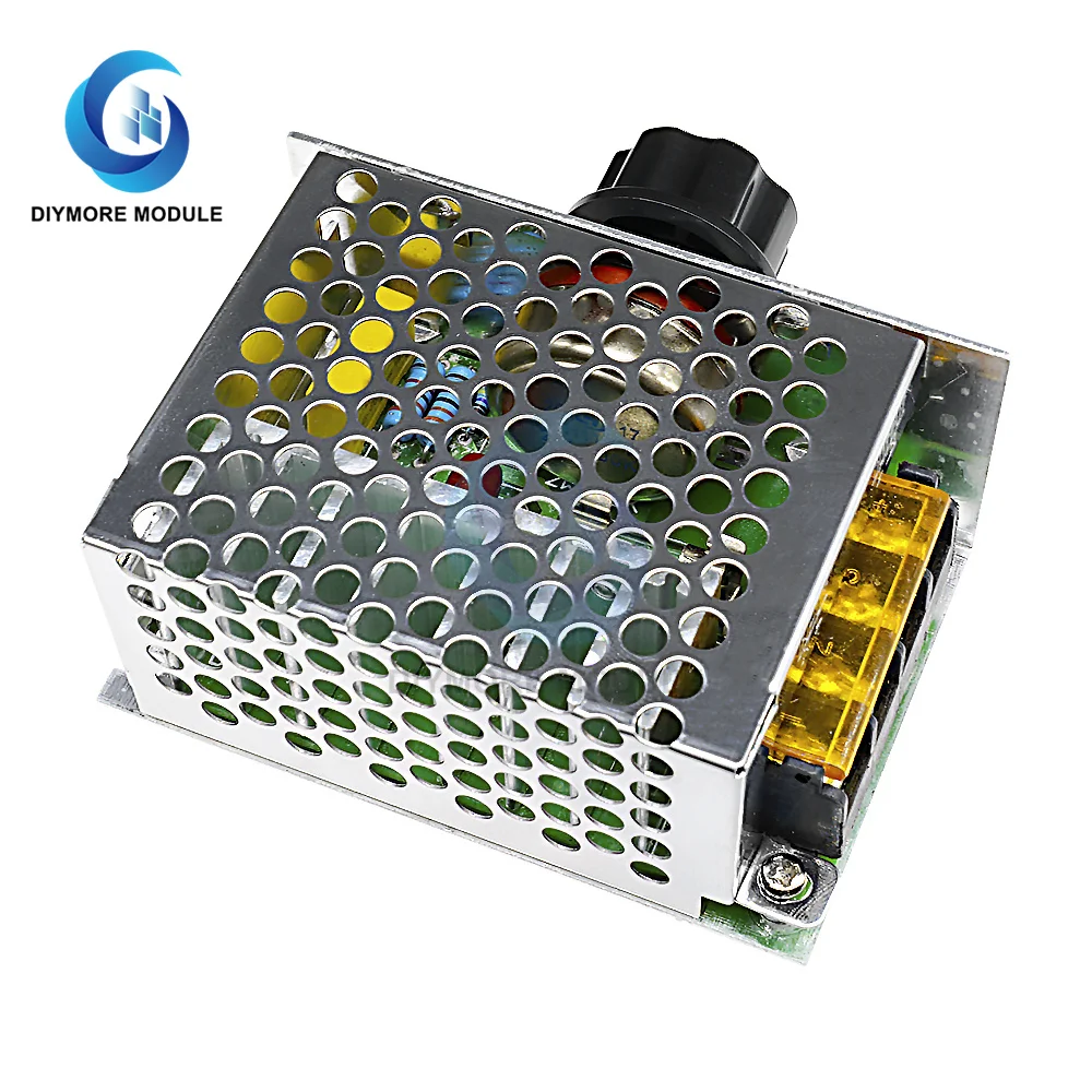 AC 220V 4000W SCR Voltage Regulator Dimmer Motor Speed Controller Module Electronic Governor Thermostat with Aluminum Case | Электронные