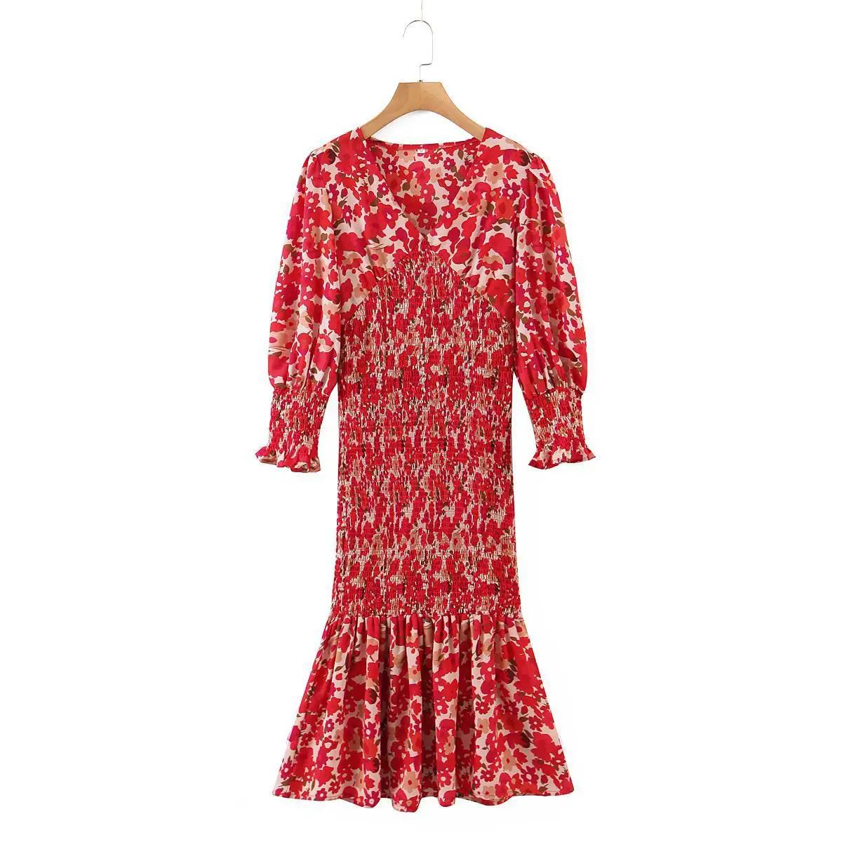 

2021 New Spring Summer Women Female Sexy Polyester dress Brand Blouse Outwear casual