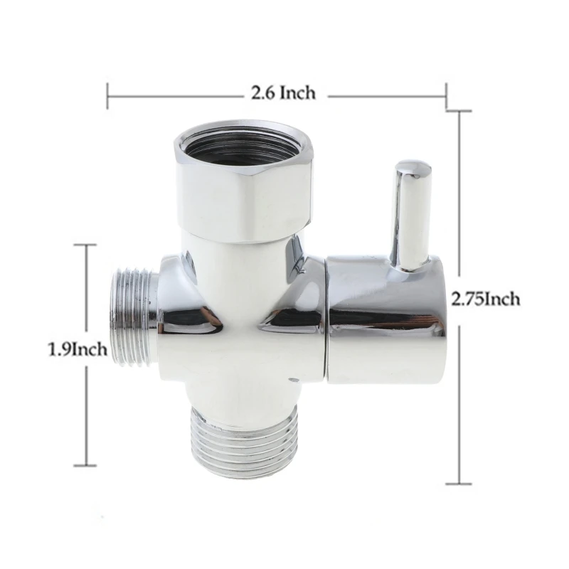 

Handheld Bidet Sprayer Set Adjustable ABS Spayer & Brass T-Adaptor Portable Shower Sprayer for Bathroom Cloth Diaper