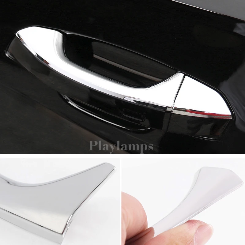 

Car Styling Outer Door Bowl And Handle Protective Stickers Covers panel Trim stainless steel For Audi A6 2019 auto Accessories