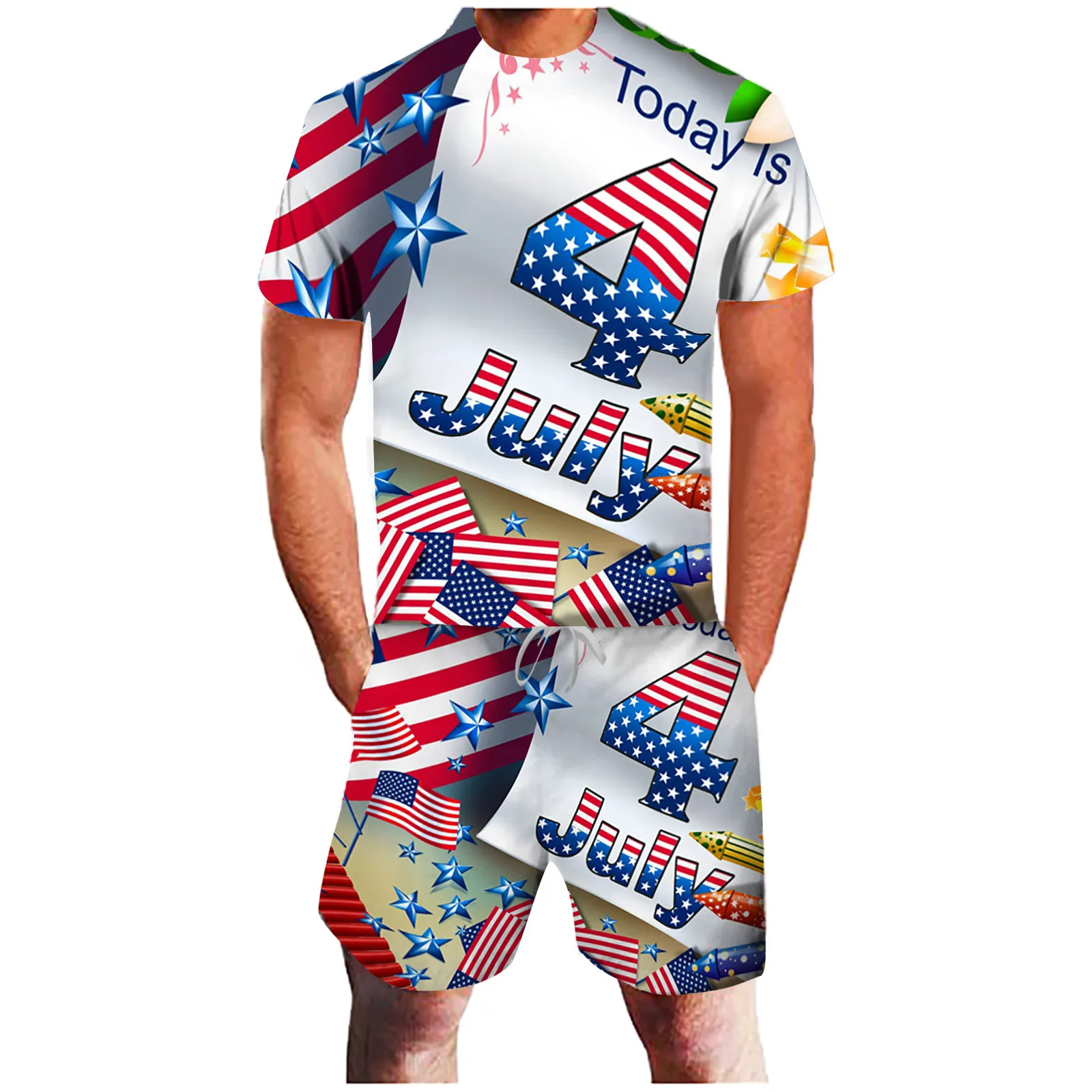 64# Plus Size Men's Sets Summer American Flag Cookies 3d Printing Independence Day Casual Set Party Outfit Sportswear Clothing
64# Plus Size Men's Sets Summer American Flag Cookies 3d Printing Independence Day Casual Set Party Outfit Sportswear Clothing