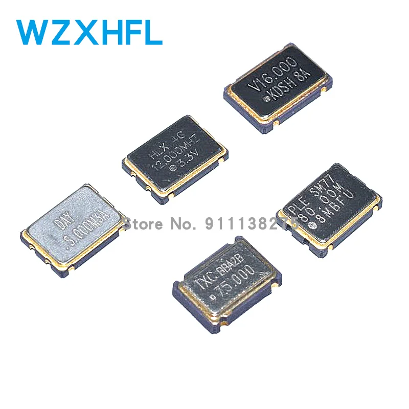 Активный кварцевый генератор SMD 5070 10 шт. OSC 25 МГц 6 м 12 16 20 24 33 50 7050 5*7 | Электронные