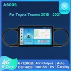 Автомобильный мультимедийный радиоплеер, IPS DSP RDS, 6 ГБ + 128 Гб, Android, GPS-навигатор для Toyota Tacoma 2015, 2016, 2017, 2018, 2019, 2020, 2021