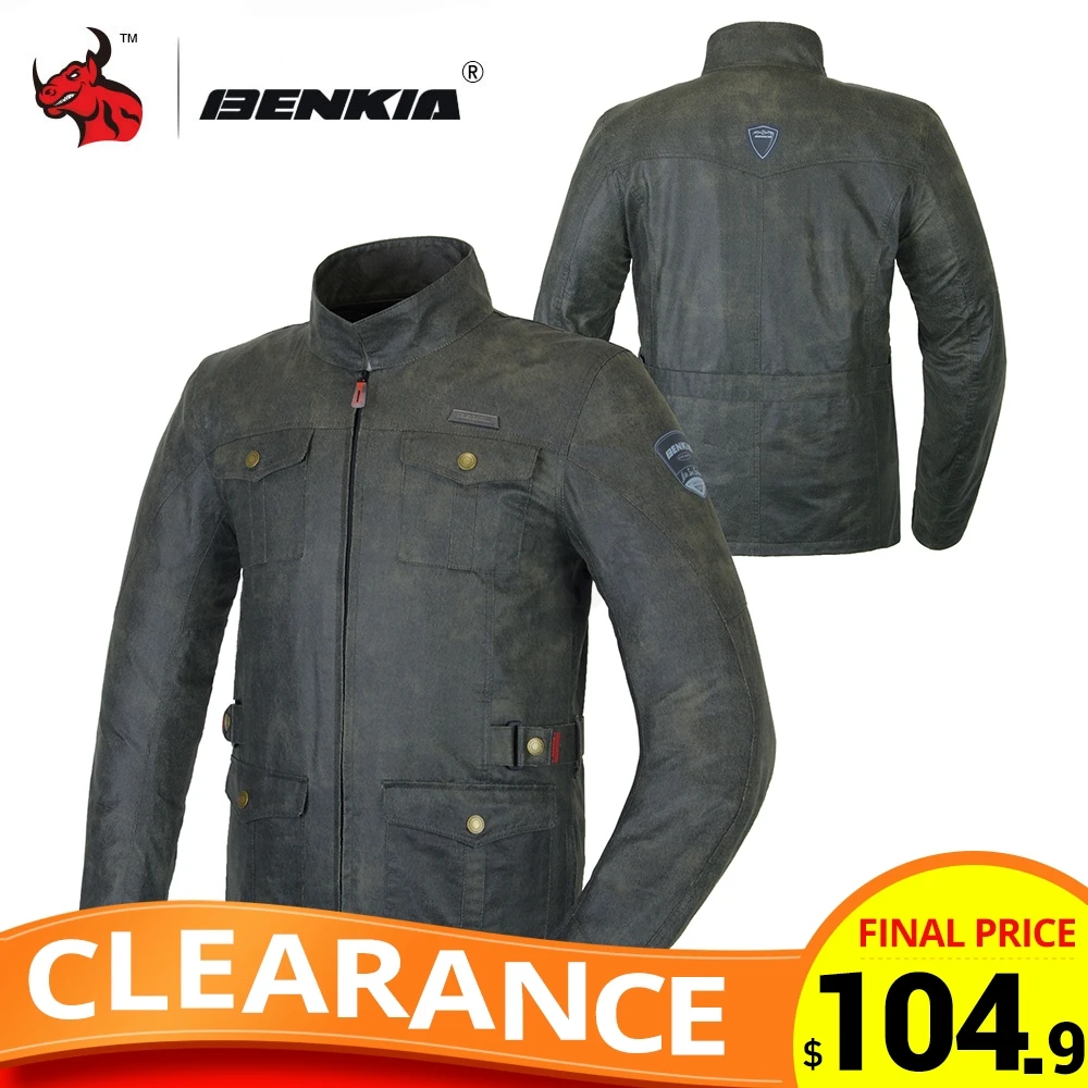 

CLEARANCE Benkia Motorcycle Jacket Body Armor Protective Gear Winter Windproof Motocross Riding Jacket JD07 Chaqueta Moto