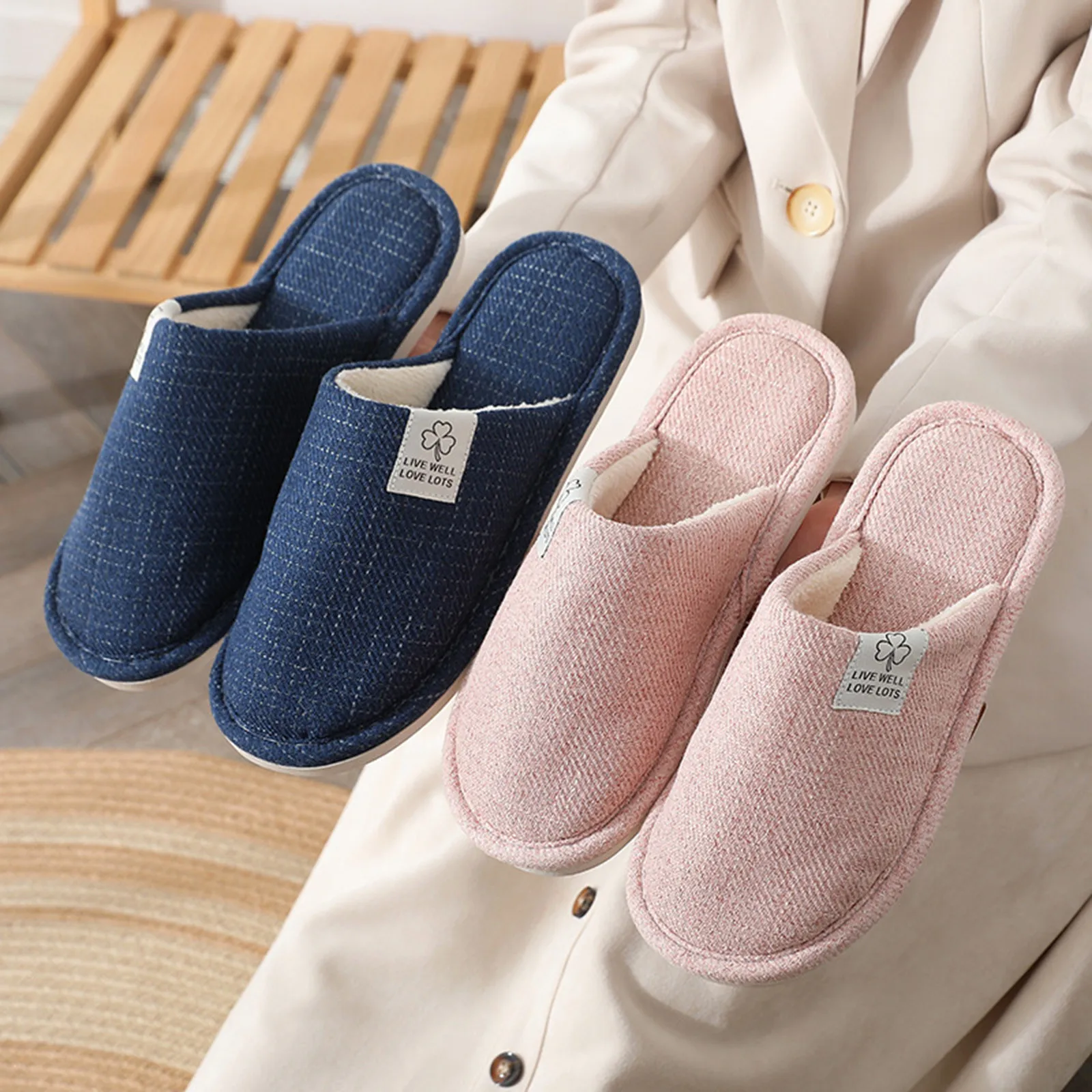 

Slippers For Womens Men Linen Shoes Women Household Slippers Indoor Floor Shoes Sandalias Mujer 2021 Support Dropshipping