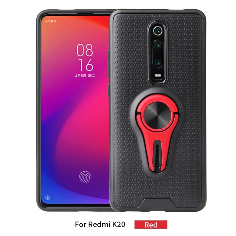 Красный Чехол для Xiaomi Mi 9 T, роскошный автомобильный воздушный выход, полное кольцо, магнетизм, задняя крышка для телефона, СПС Xiaomi Mi 9T Pro, чехол, корпус - Цвет: Красный