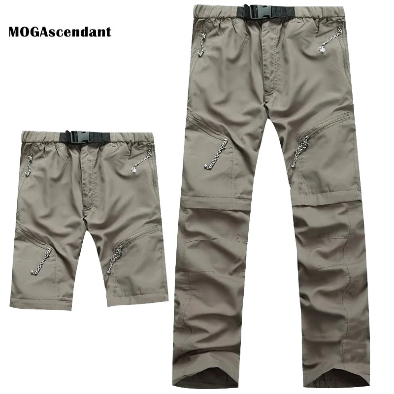 

Съемные брюки мужские быстросохнущие дышащие водонепроницаемые брюки мужские повседневные спортивные брюки-карго в стиле милитари могут стать короткими