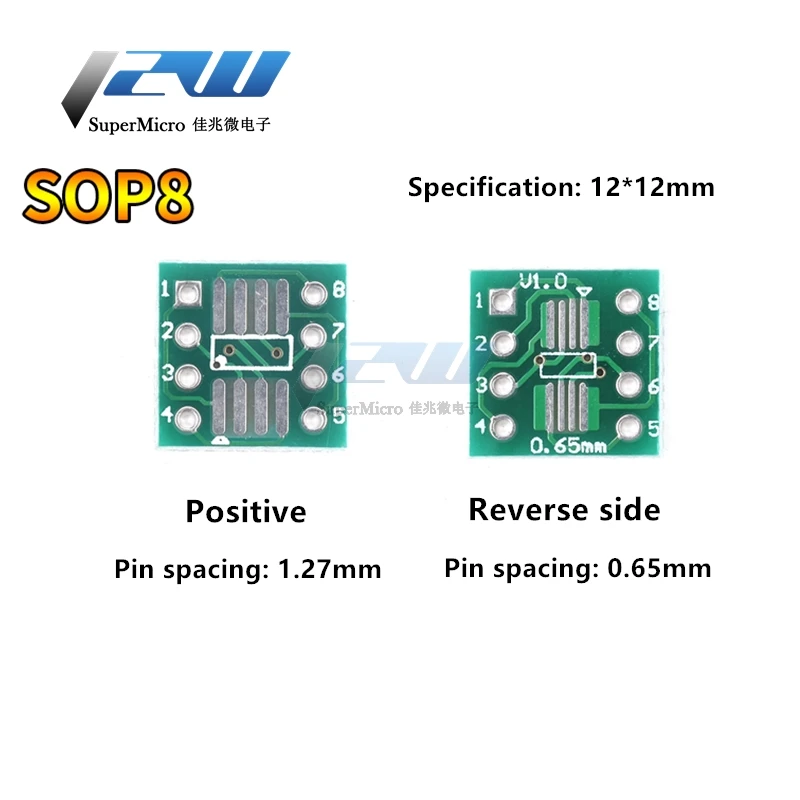 20 шт./лот TSSOP8 SSOP8 SOP8 К DIP8 PCB SOP 8 плата передачи DIP Pin шаг адаптер|Импульсный источник