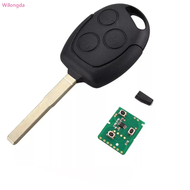 

Wilongda Автомобильный ключ 3 кнопки Замена пульта дистанционного управления 434 МГц 315 МГц 4D60 чип для автомобильного ключа Ford focus
