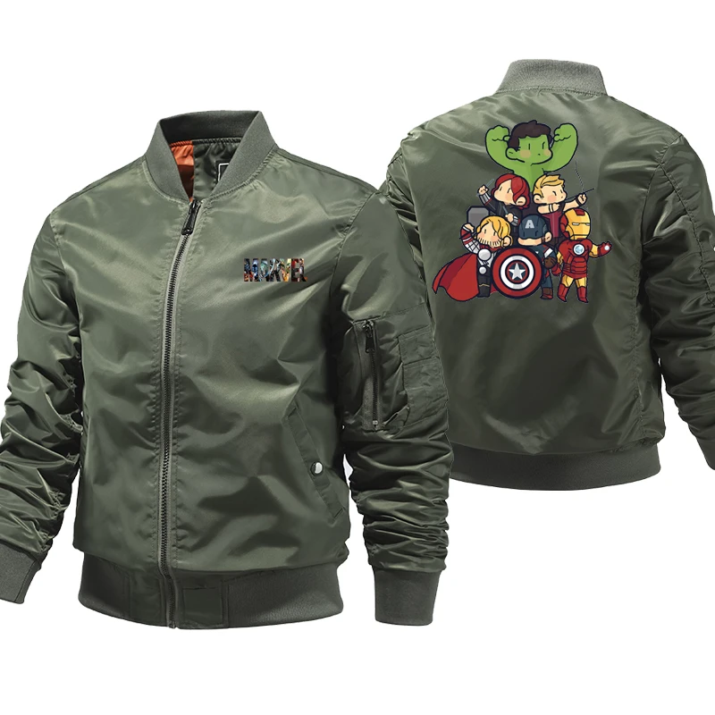 

New Jacket Men Avengers Military Flight Jackets Pilot Bomber Battle Jacket Fury Tanker Coat Militari Tops Clothes