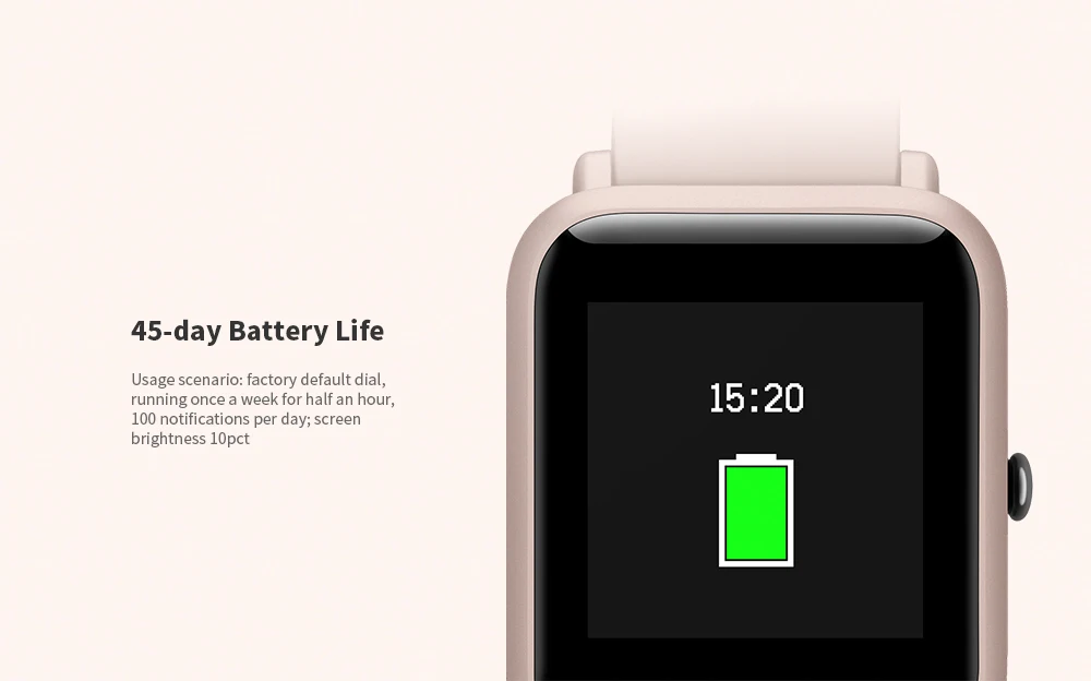 Huami AMAZFIT Bip Lite Смарт часы длительное время 3ATM водонепроницаемый монитор сердечного ритма шагомер сенсорный экран умные часы
