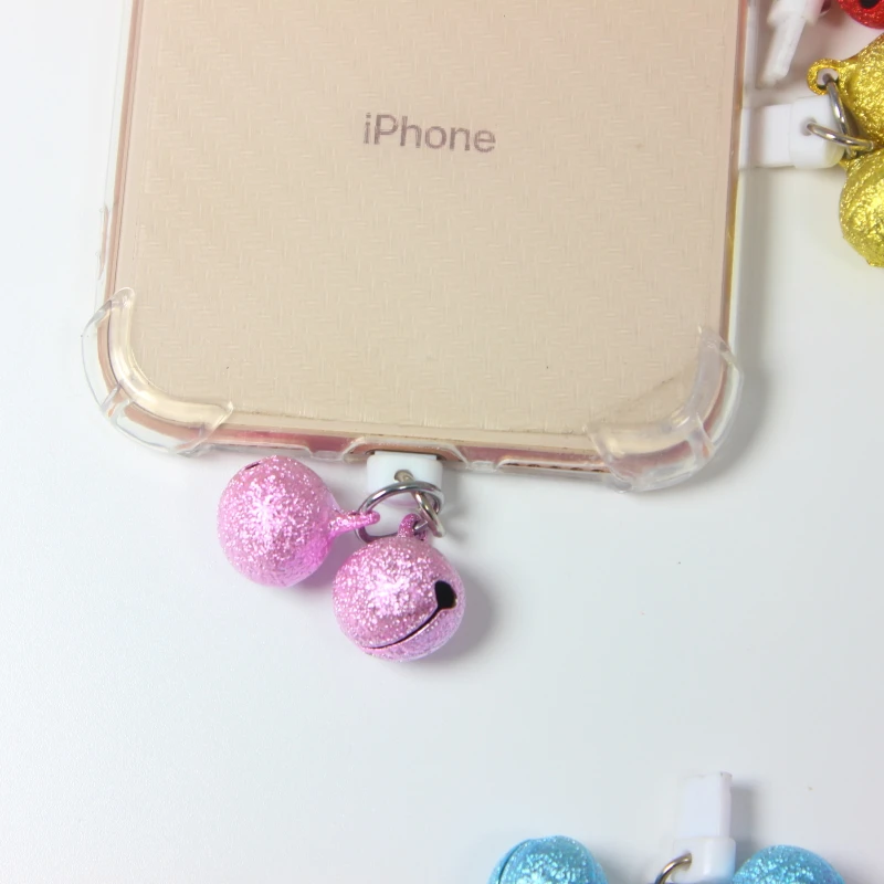 Маленький Колокольчик для защиты от кражи Apple kawaii Противопылевой разъем порта
