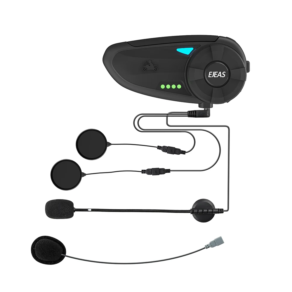 2 шт. 1200 м Quick20 мотоциклетная Интерком гарнитура Raid пара Bluetooth 4,2 с FM радио поворотный индикатор батареи для 2 всадников