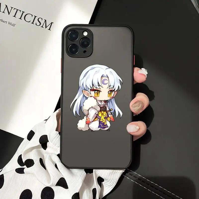 

Anime InuYasha Phone Case matte transparent For iphone 7 8 11 12 plus mini x xs xr pro max cover