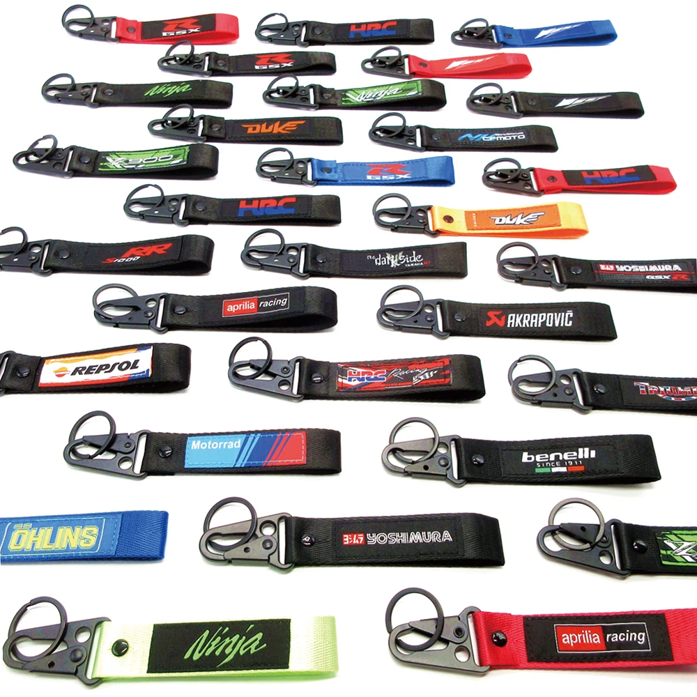 Новинка 2021 брелки с вышивкой для мотоцикла кольцом ключей Yamaha YZF R1 R6 Aprilia MV Agusta