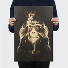 Солнцезащитные очки AIMEER в ностальгическом стиле с изображением орангутана, курительные ретро-Классические фильмы, постер из крафт-бумаги, домашний декор, стены, липкость 51x36 см