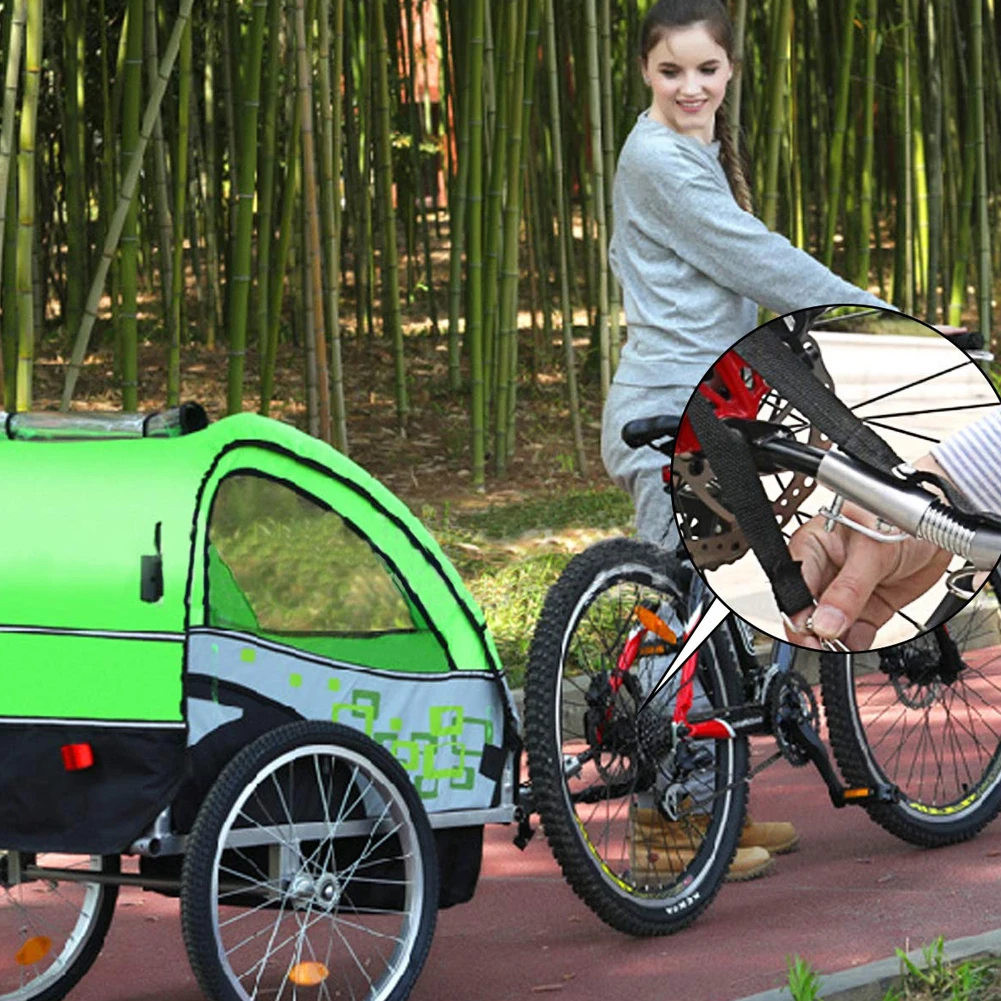 

2pcs Bicycle Rear Racks Coupler Bike Rear Axle Trailer Hitch Mount Adapter Bike Trailer Coupler Traction Head Cycling Accessory