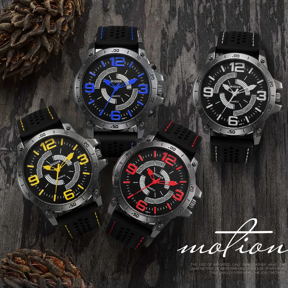 Часы мужские модные силиконовые спортивные из нержавеющей стали | Наручные часы