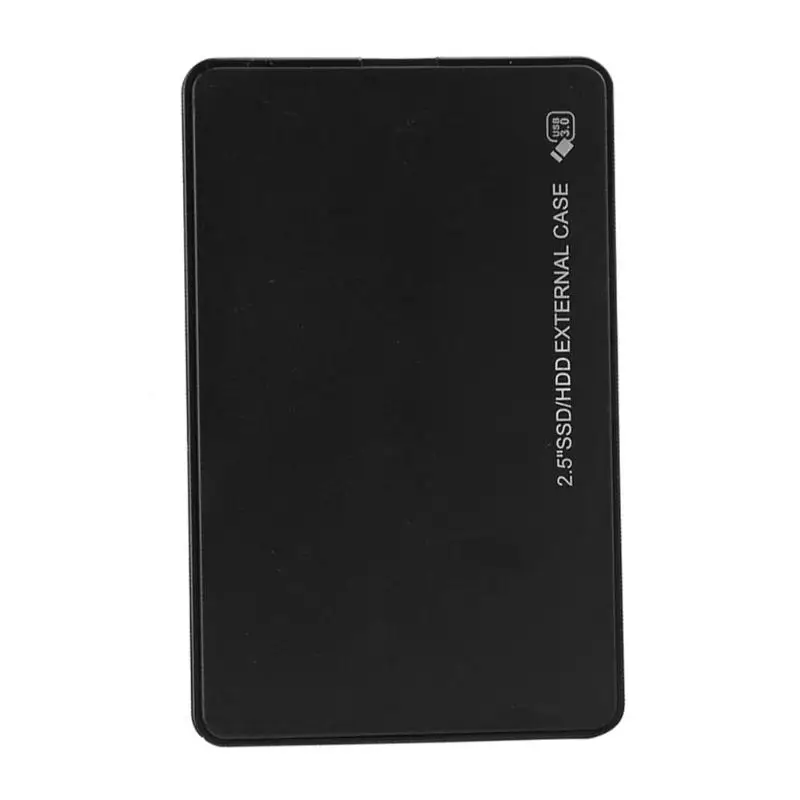 Чехол для внешнего жесткого диска VODOOL 2,5 дюйма USB3.0 SATA-USB 3,0, корпус для внешнего жесткого диска 5 Гбит/с, чехол для жесткого диска SSD, корпус для жесткого диска - Цвет: Черный