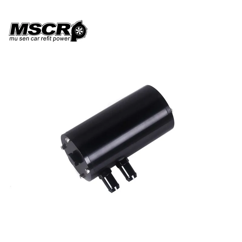 BLACK BAFFLED ALUMINUM OIL CATCH CAN RESERVOIR TANK WITH BREATHER FILTER for honda and bmw | Автомобили и мотоциклы