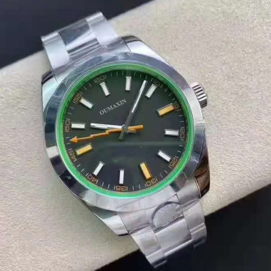 

Часы мужские механические с сапфировым стеклом, 39 мм, циферблат из нержавеющей стали 316l с синим циферблатом