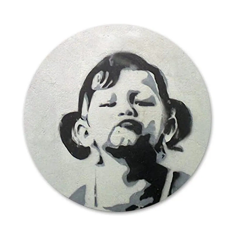 Граффити Бэнкси значки металлические для украшения одежды и рюкзака|Значки| |