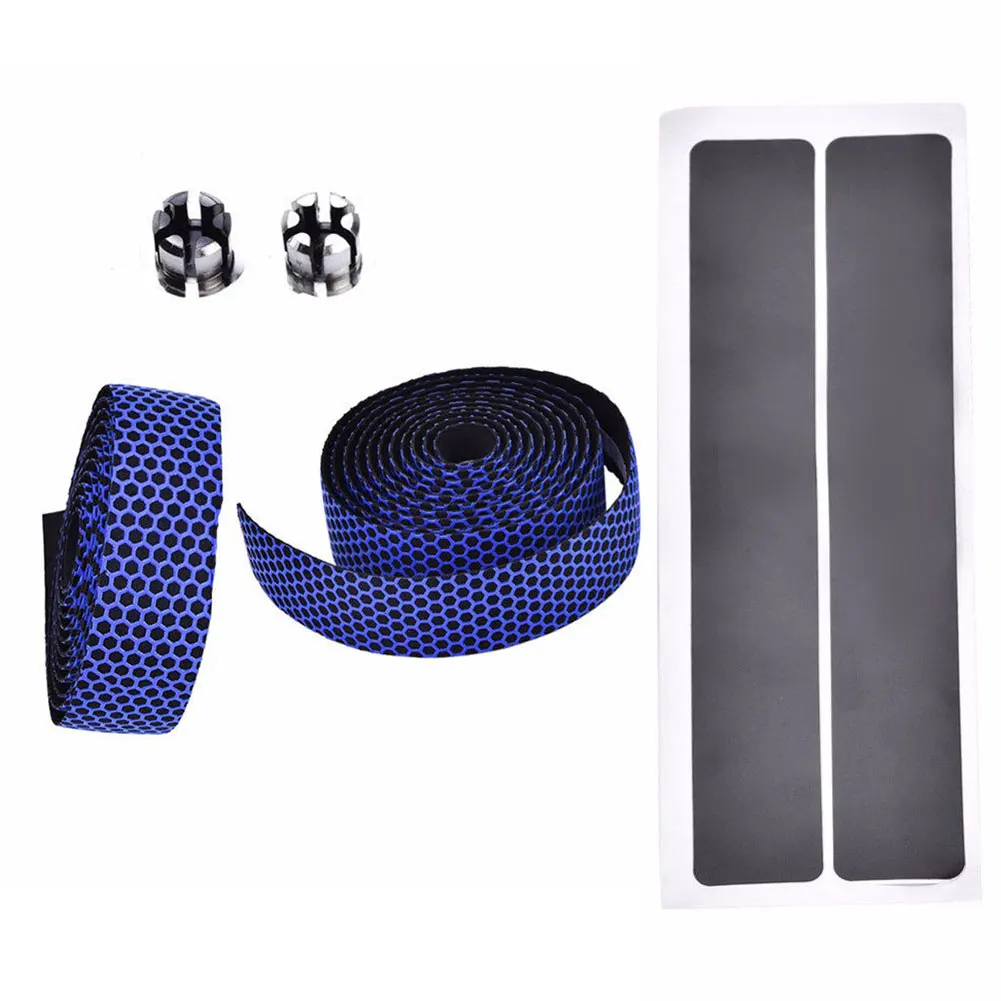 

Silicone Road Bike Bicycle Cork Handlebar Grip Wrap Tape with 2pcs Bar Plugs