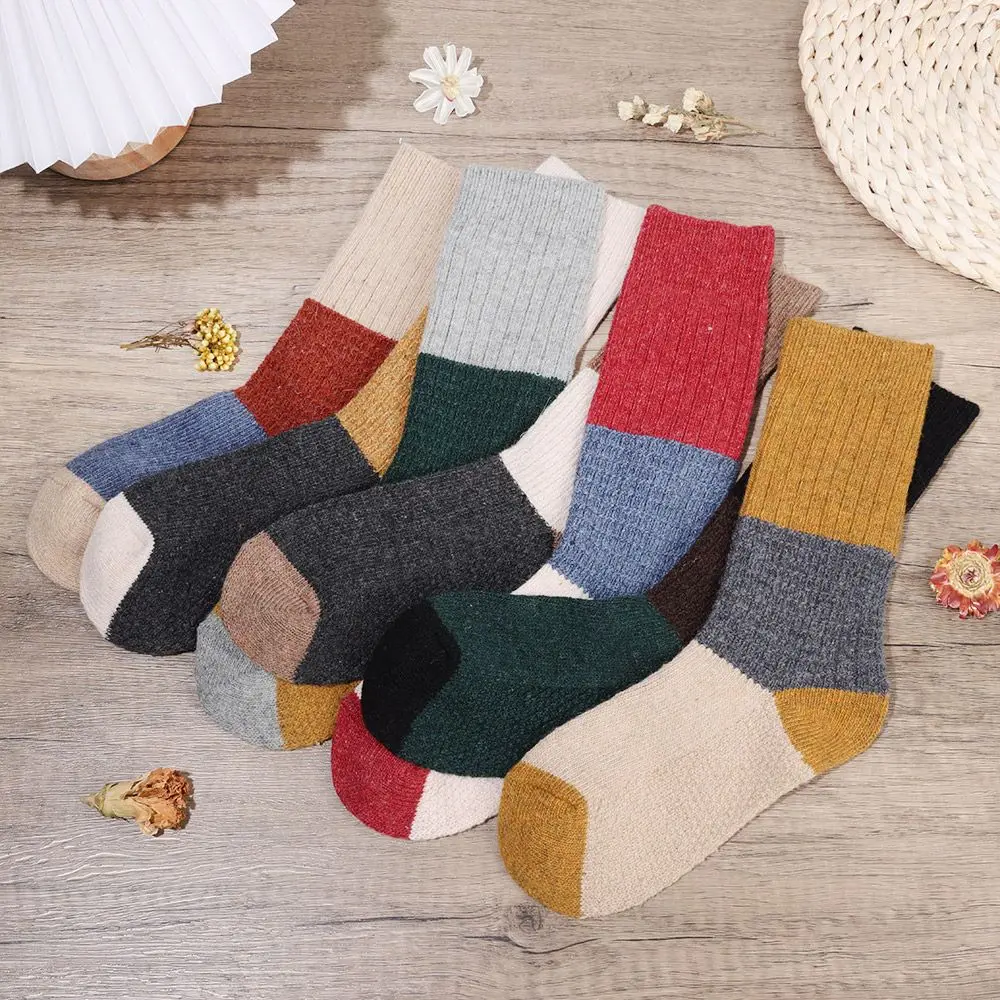 

Socks Heap Heap Socks Autumn Winter Socks Sleeping Hosiery Pure Cotton Sock Patchwork Long Socks Wool Warm Socks