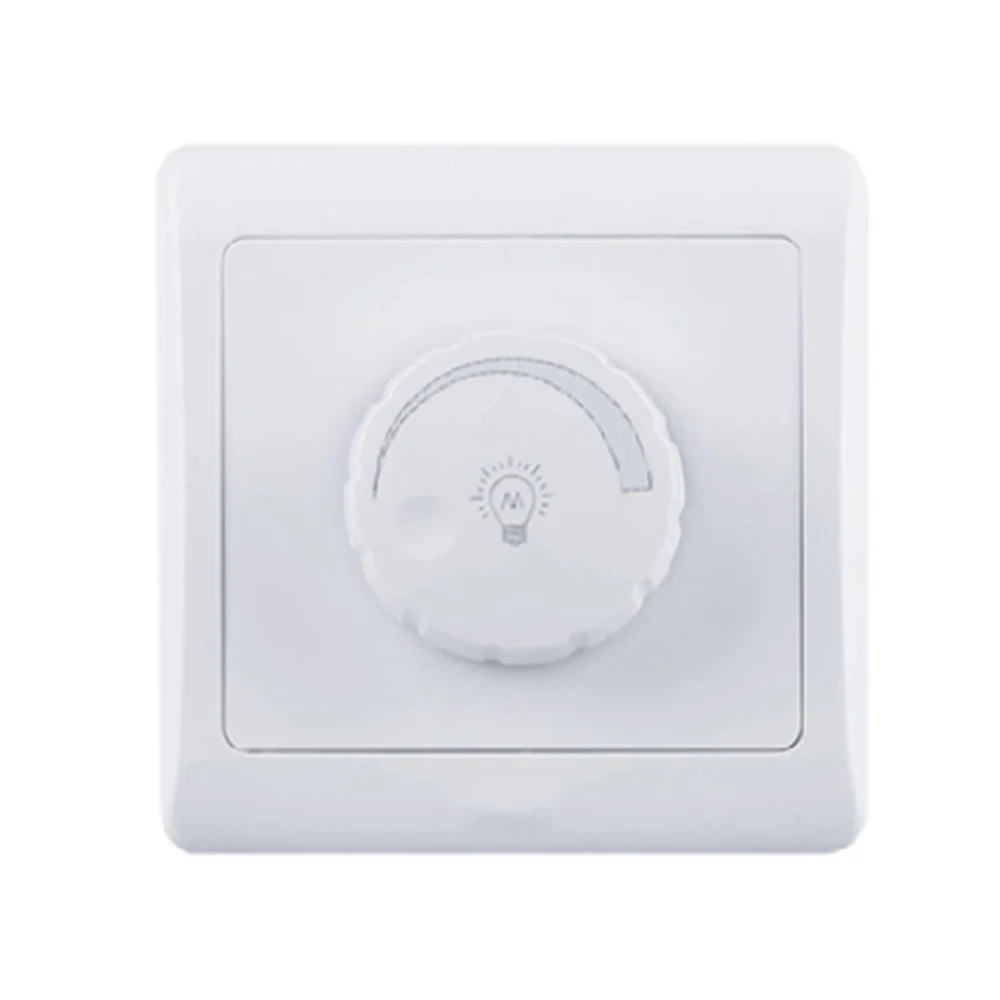 

1Pcs 86 Type Dimmer Switch Panel Wall 220V High Power 450W Stepless Switch Dimmer Incandescent Lamp