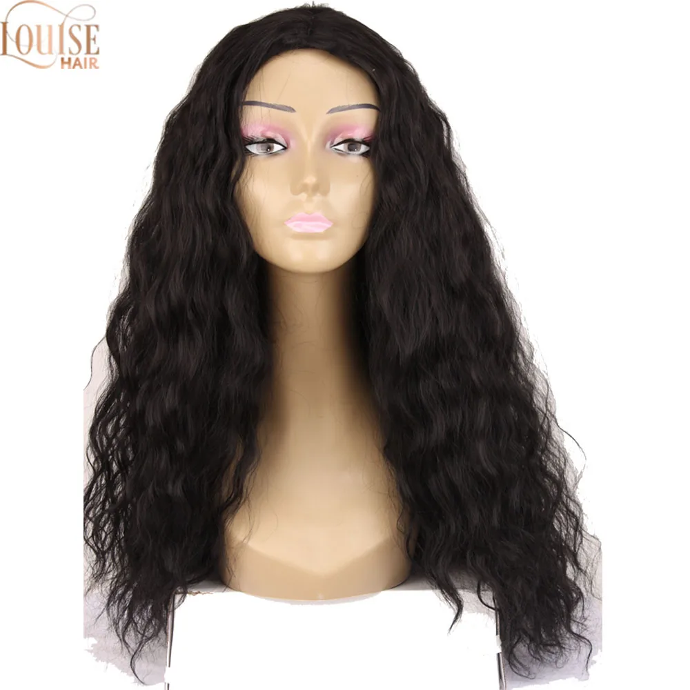Волосы Louise Hair 24 дюйма длинные кудрявые глубокие волнистые свободные парики