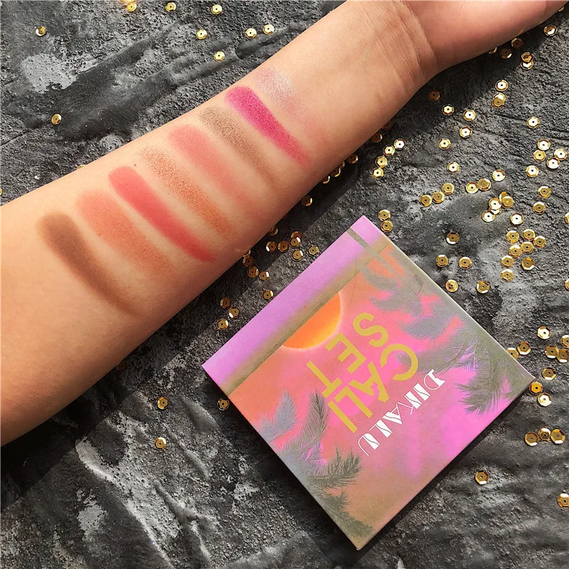 Брендовая Роскошная Палитра теней для век 2 шт. матовые тени 9 цветов бархатный