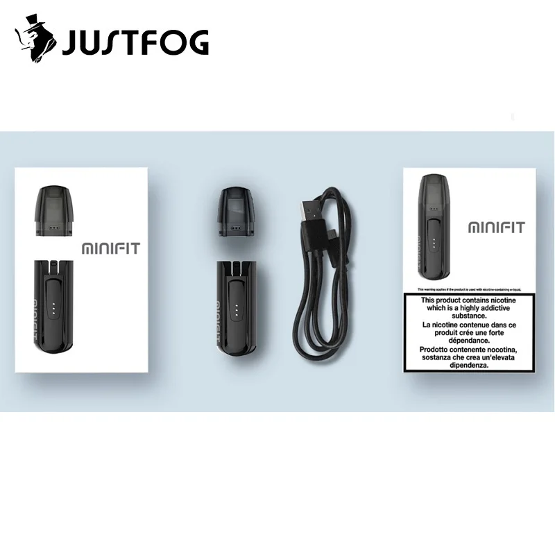 Оригинальный набор Justfog Minifit 370mah Pod System электронные сигареты все в одном Vape Pen Kit 1 5
