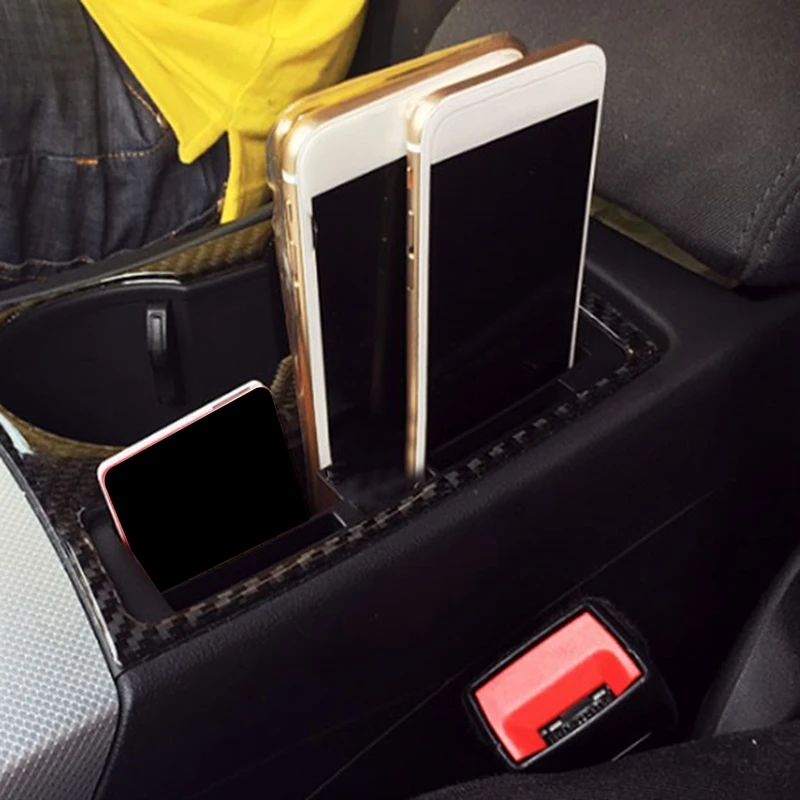 

Car Styling Interior Cup Holder Frame Decorative Phone Card Holder Organizer Storage Box for - A4 B8 A5