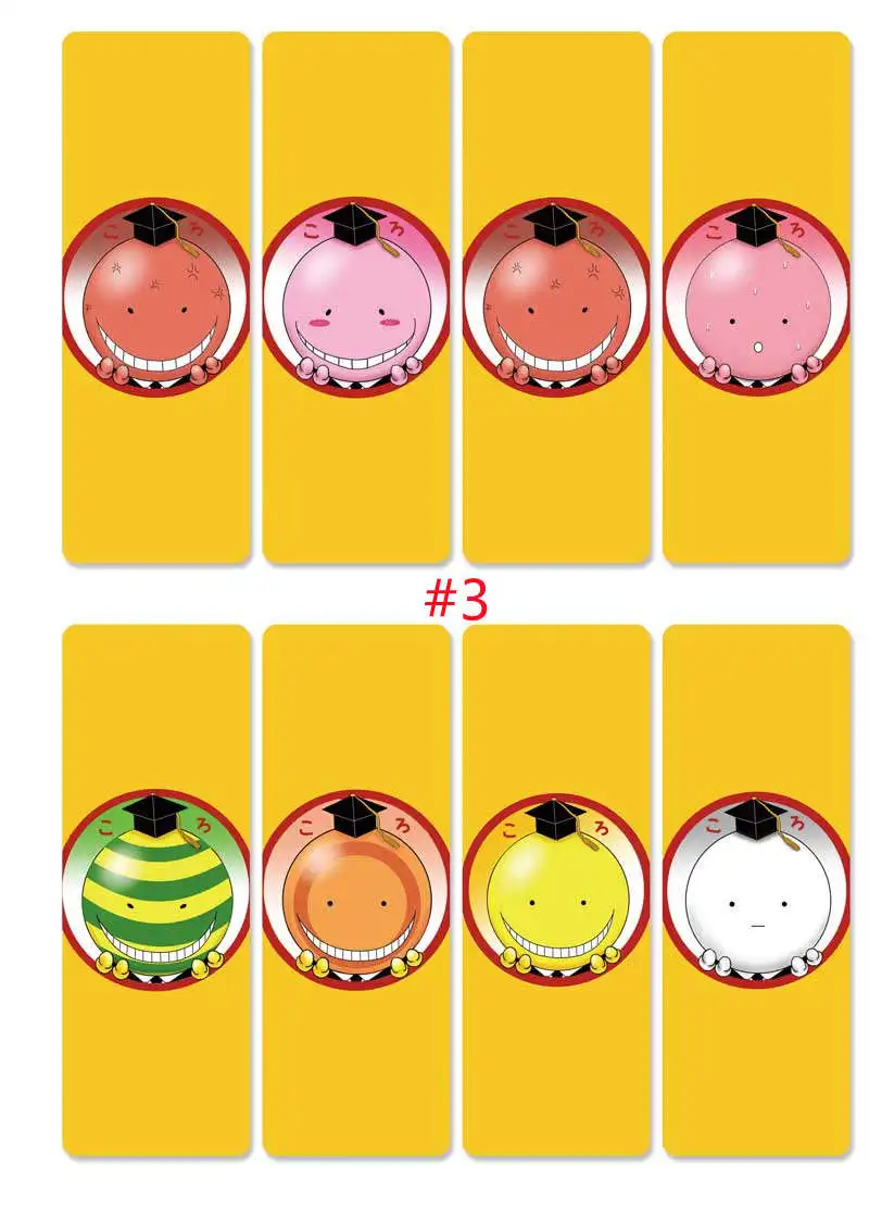 8 шт./компл. закладки из ПВХ с рисунком аниме корозенсей шиота Nagisa Kayano Kaede |