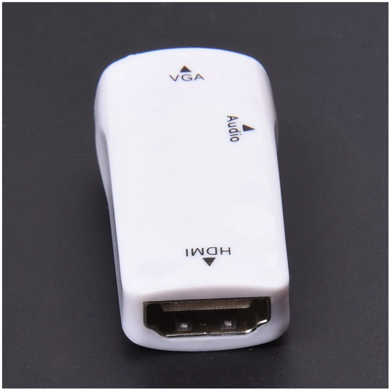 1080P HDMI Женский VGA Женский видео конвертер адаптер с 3,5 мм аудио кабель
