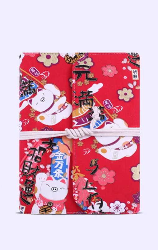 

Cloth Journal Loose-leaf A5 A6 Retro Notebook Dot Blank Line Cute Binder Notepad Spiral Agenda School Office Supplies Stationery