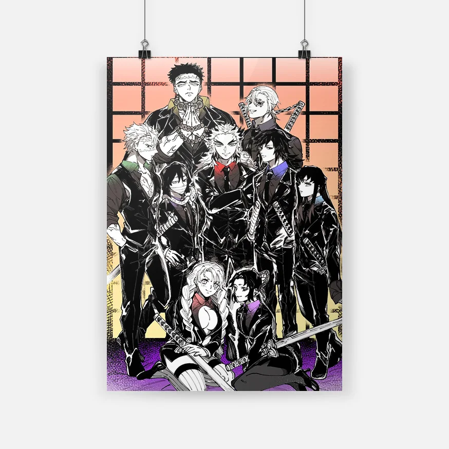 

Demon Slayer Kimetsu no Yaiba Hashira Canvas poster Painting wall Art decor Living room Bedroom Study Home Decoration Prints