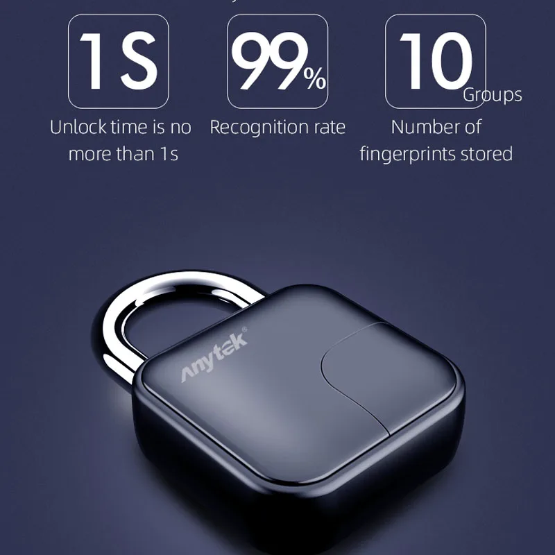 Умный дверной замок Anytek Tuya IP65 водонепроницаемый с USB-разъемом |