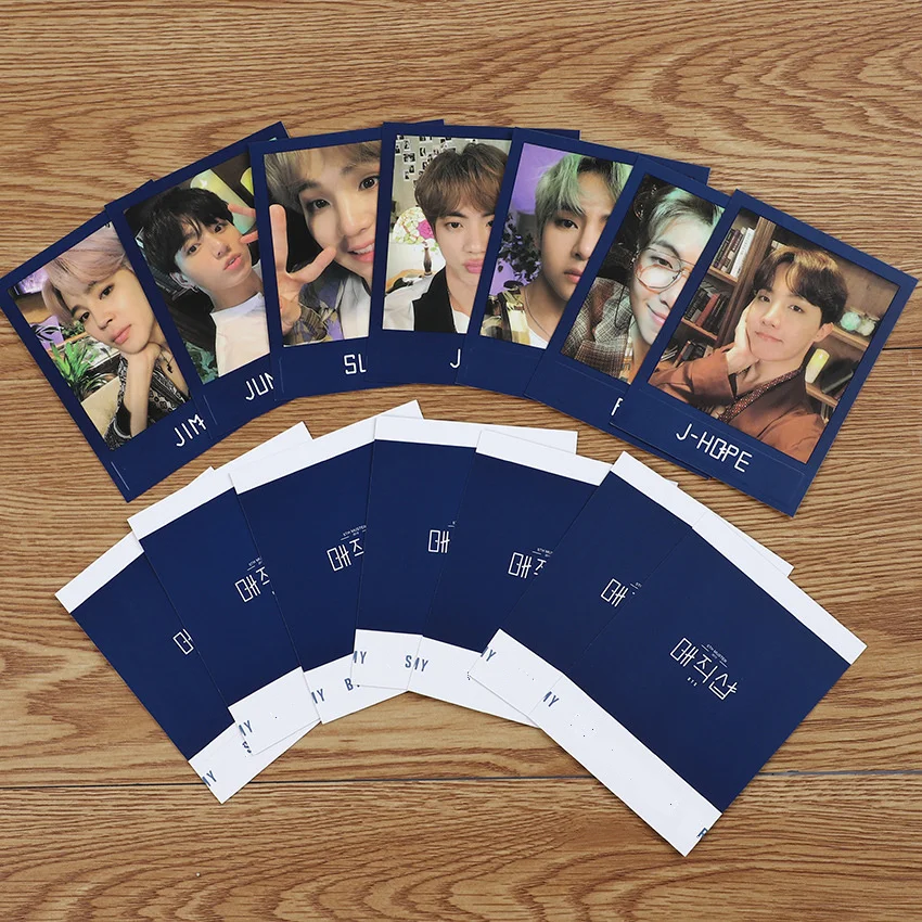 

KPOP Bangtan Boys Light Photo Cards Members LOMO Cards Premium Photos 7Pcs Set
