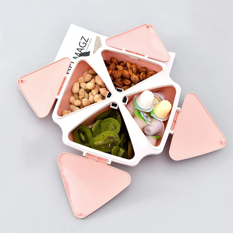 

Fruit Plate Creative Shape Lazy Snack Storage Box Fruit Plate Bowl Candy Nuts Seeds Dry Fruits Plates Home Kitchen Supplies