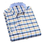 Мужская рубашка из 2020 хлопка, с длинным рукавом, размеры до 5xL