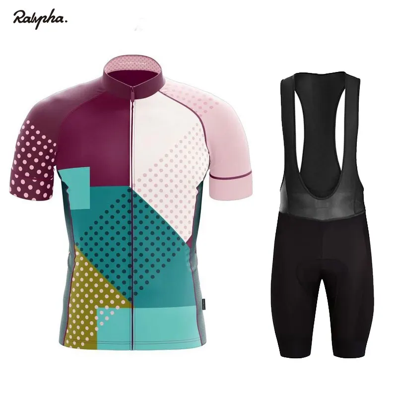 

Raphlva Team Cycling Set Man Cycling Jersey Short Sleeve Bicycle Clothing Kit Mtb Bike Wear Triathlon Uniforme Maillot Ciclismo