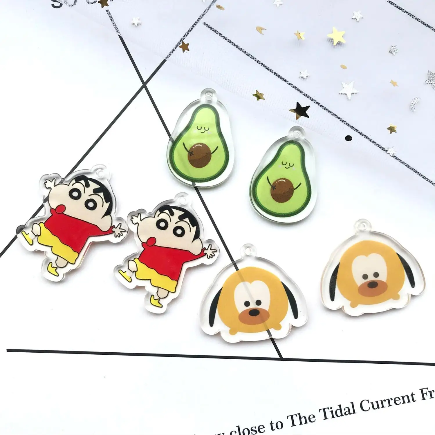 Бесплатная доставка! Акриловый мультяшный пластырь с плоской задней стороной