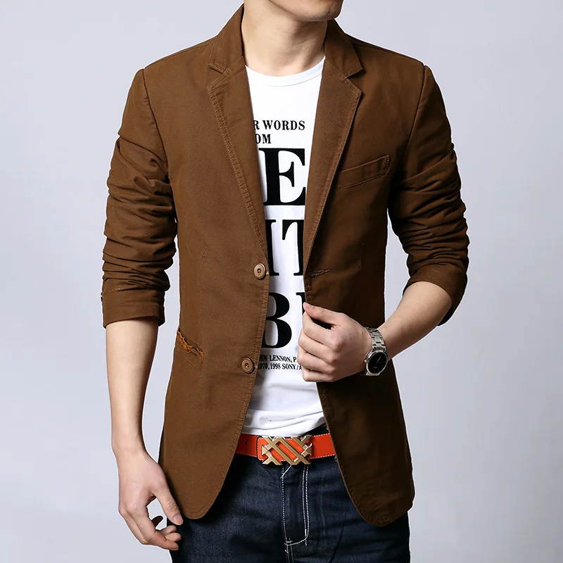 

2021 Spring Autumn New Men Blazer Fashion Slim casual blazer for Men Brand Mens suit Designer jacket outerwear men 3 colors