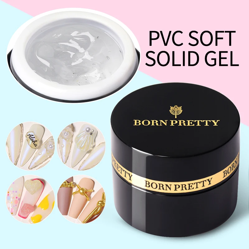 Гель лак для ногтей BORN PRETTY 5 мл из ПВХ Мягкий с цветочной резьбой отмачиваемый